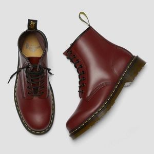 Doc Martens 1460 Smooth Leather Boots Cherry Red US 6